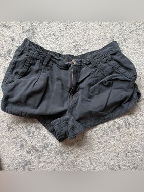 aerie Lightweight Gray Chino Cargo Shorts